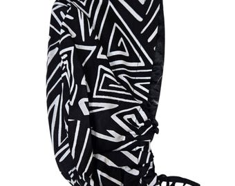 Euro Style ScrubCap, Pony Style ScrubCap, Adjustable Satin-lined Scrub Cap, Surgical Cap. Nurse Cap. African Print Scrub Cap. Ready to Ship