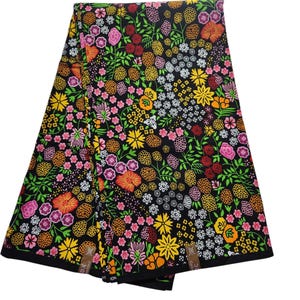 Multicolor African Ankara Fabric, African Fabric by the yard, African Print Fabric, Ankara Fabric, Wax Print Fabric, Multicolor Fabric.