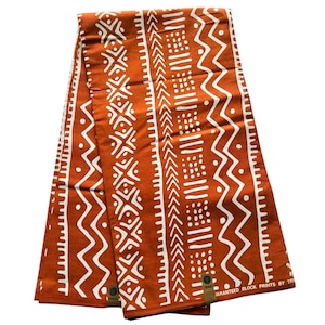 Brown and Gold Tribal African Print Fabric, African Fabric by the fold, African Fabric, Ankara Fabric, African Dress/Skirt Fabric