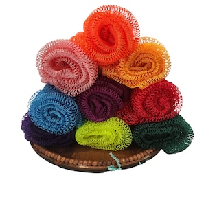 African Net Sponge, Authentic African Bathing Sponge, Sapo Sponge, African Net Sponge Authentic Real Exfoliating Net Sponge for All Skin