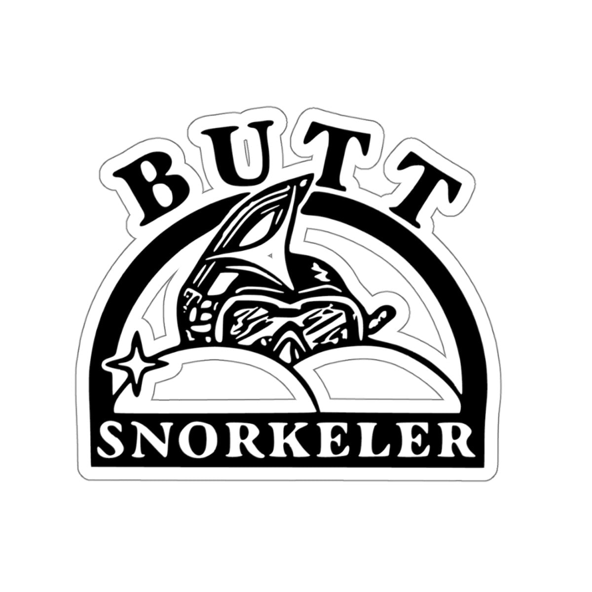 Butt snorkeler sticker deals