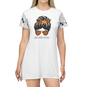 Spooky Season Specialist Halloween Inspired T-Shirt Dress