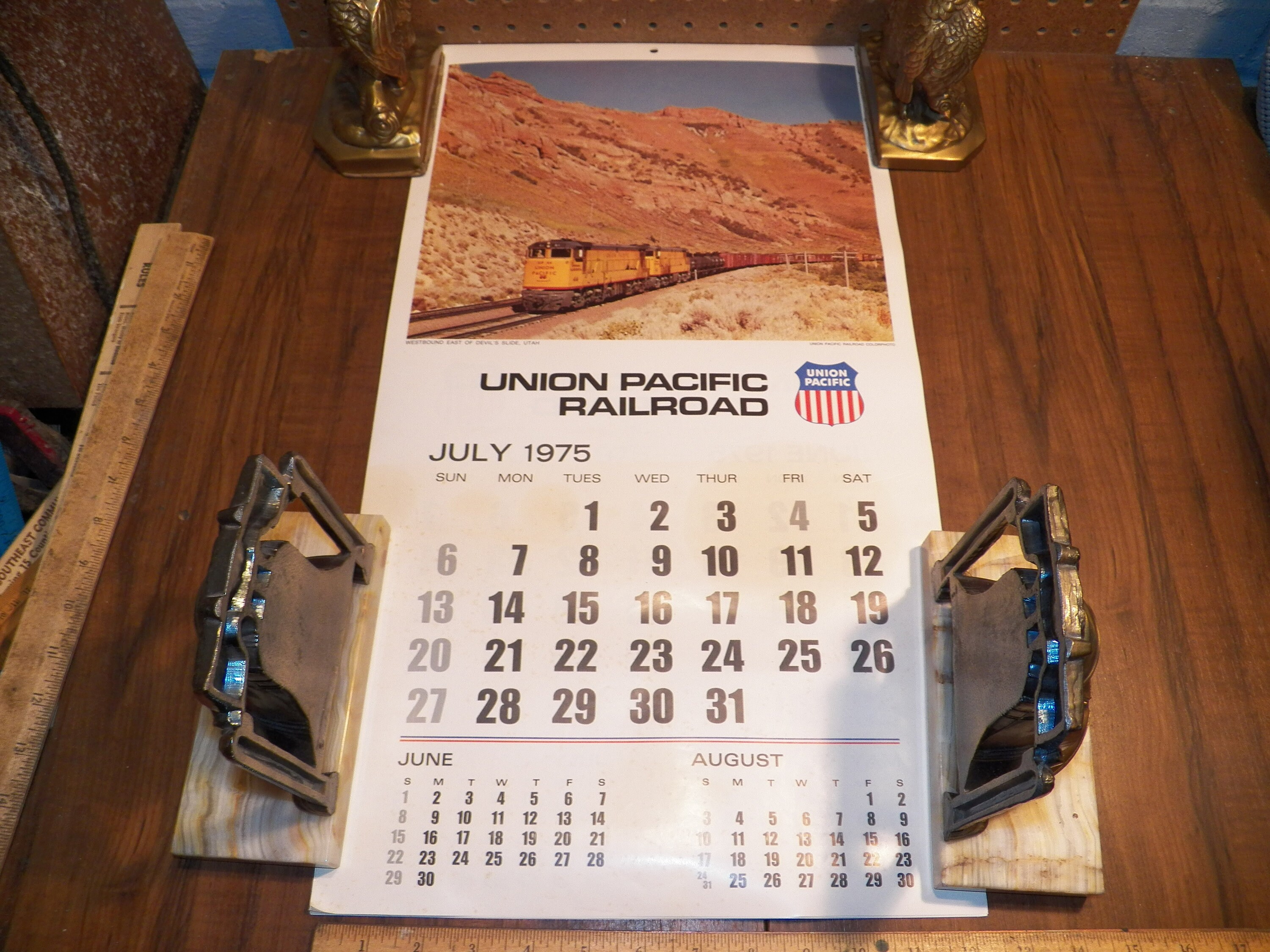 1975 UNION PACIFIC RAILROAD Calendar Etsy