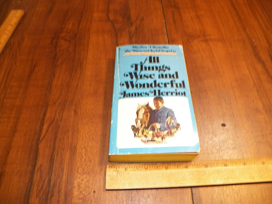 1977 all things wise and wonderful by james herriot pb etsy