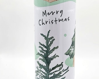 20oz Metal Tumbler Merry Christmas Tree with gifts