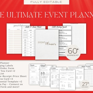 EVENT PLANNING BUSINESS Bundle, Event Planner, Event Planner Business Plan, Event Planner Forms, Event Planning Canva Template, Event Budget