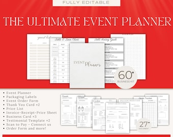 Event Planner Business Bundle, Canva Templates