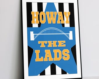 Impresión del Newcastle United: Howay The Lads, arte contemporáneo