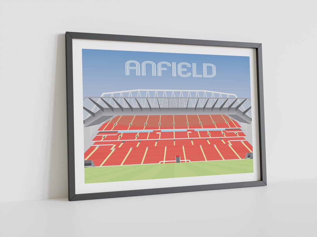 Anfield Stadium Art Print - Liverpool - Contemporary Design - Etsy