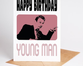 "Brian Clough Karte zum Geburtstag: ""Nottingham Forest, Derby County""."