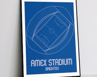 ブライトンAMEX STADIUM 標識プレート Brighton and Hove Albion - Amex Stadium - Contemporary