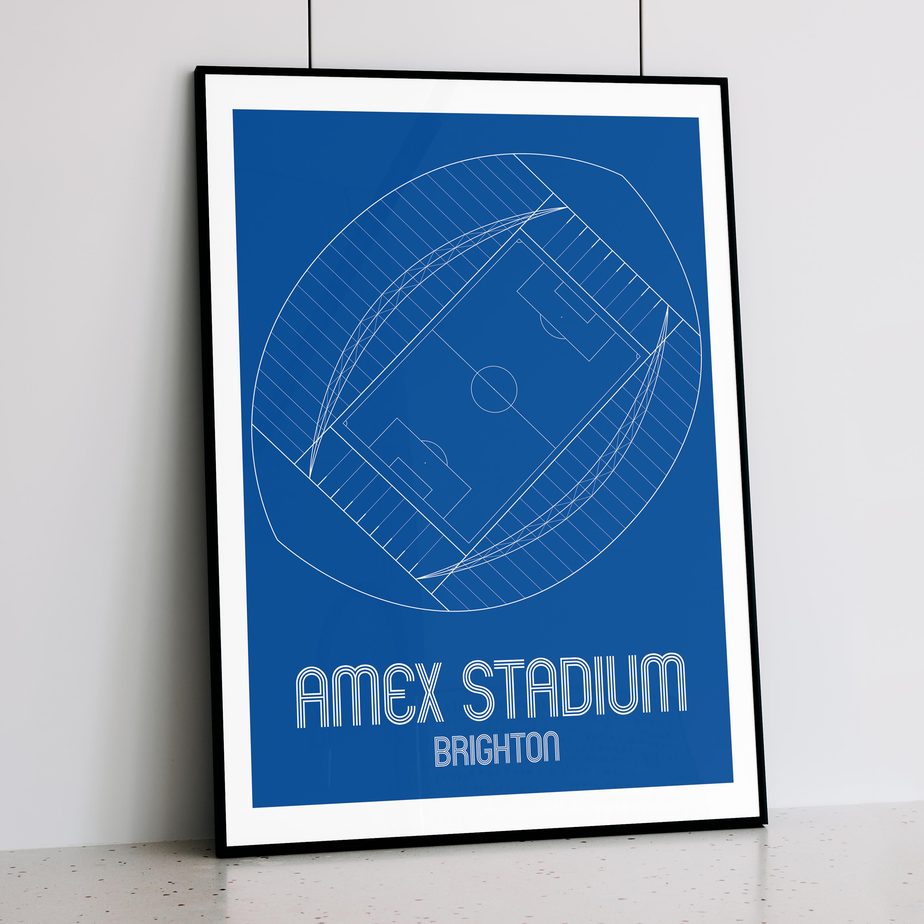 Amex Stadium Print: Brighton and Hove Albion, Contemporary Gloss