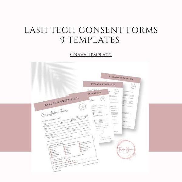 Lash Consultation Form Etsy