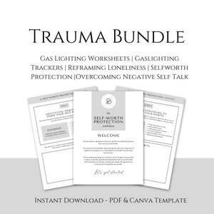 Trauma Therapy Worksheets Safety Plan Ptsd Coping Skills - Etsy