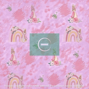 Flopsy bunny Peter rabbit seamless design ,pattern design, illustration