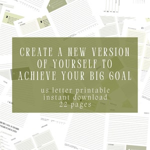 GOAL Setting Motivation Toolkit Coaching Tools Therapy Goal Planner Goals Tracker SMART Goal Template Worksheets Vision Board Printables