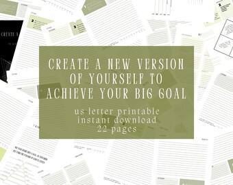 GOAL Setting Motivation Toolkit Coaching Tools Therapy Goal Planner Goals Tracker SMART Goal Template Worksheets Vision Board Printables