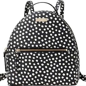 NWT Kate Spade Laurel Way Printed Musical Dot Black White  display picture 3