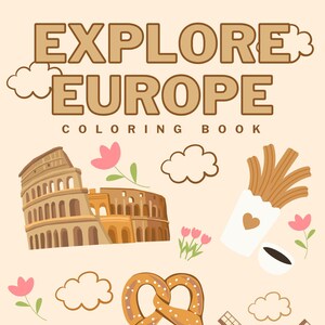 Explorez l'Europe à colorier - 5 feuilles de pays imprimables pour les enfants | Activité de géographie PDF