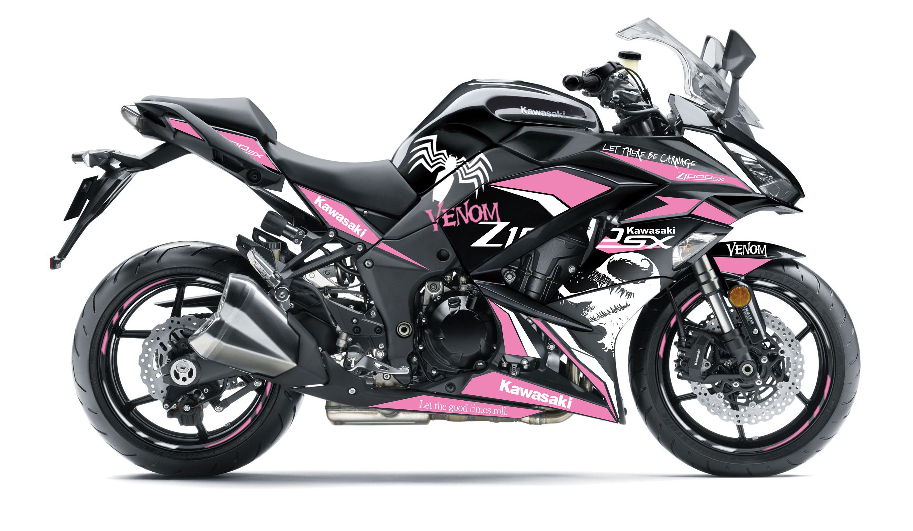 Kawasaki Z1000SX 2017 2019 Graphics Kit venom Etsy UK
