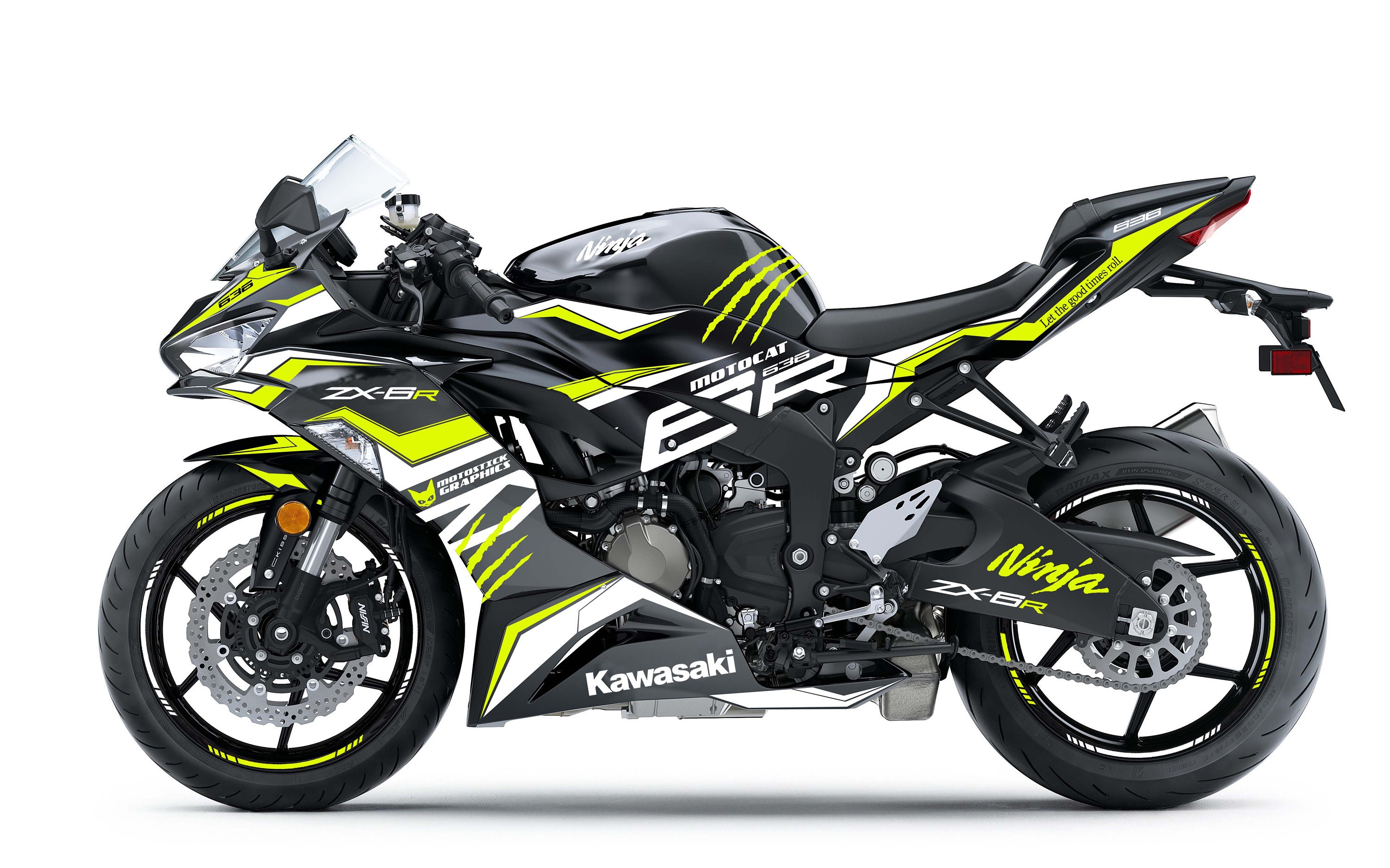 Kawasaki Ninja ZX-6R Decal Kit 2019-2023 motocat - Etsy