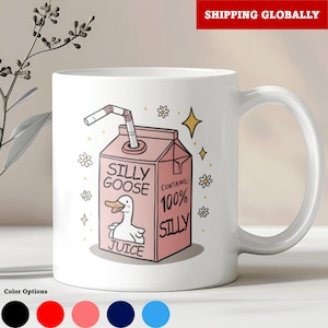 Dumme Gans Safttassen, lustige Gans Tasse, humorvolle Tassen, Gag Geschenktassen, 100 Prozent alberne Tassen, Neuheit Tassen, einzigartige Geschenktassen, Stimmungstassen