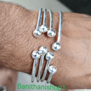 West Indian Bangles,Ball Simple Bangles,4 set, Bangles Adjustable Bangles Boho bangles for women,Thick ,West Indies Jewelry,Handmade Bangles