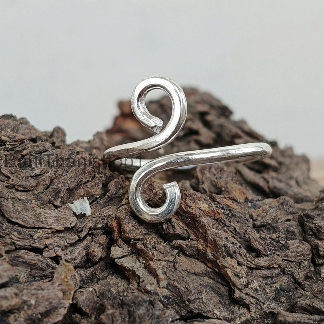 Simple Sterling Silver Ring,statement Ring ,adjustable Ring, Women Ring ...