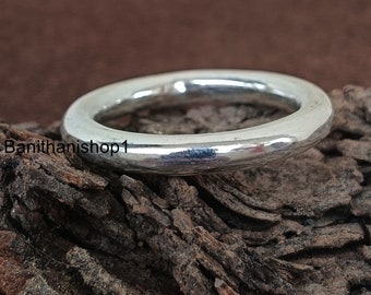 925 Sterling Solid Silver Ring, Heavy Thick Band Ring, Statement Ring, Simple Band Ring, Heavy Band Ring, Thumb Ring, Gift For Her