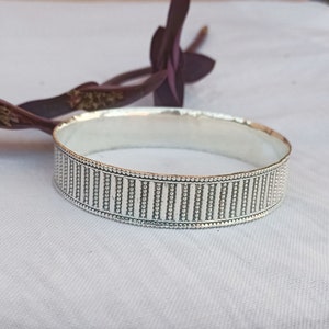 Blumen Armreif, schöner Designer Armreif* 925 Sterling Silber Armreif*Handgefertigter Armreif*Silber Schmuck Handgefertigter Armreif wunderschöner Armreif