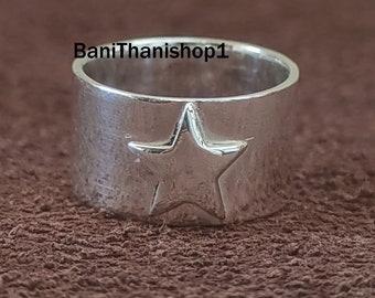 Sterring 925 sterlingzilveren zilveren ring voor heren, ring voor dames, handgemaakte ring, hippie ~ boho ~ sieraden, vintage ring alle maten