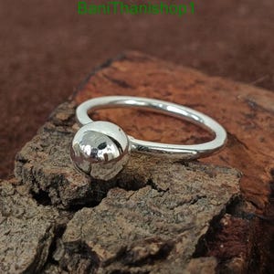 Ball Ring,Silver Sphere Ring,Sterling 925 Silver statement ring Handmade Jewelry,Gift for Women,Man Ring Chunky silver ball ring,unisex ring