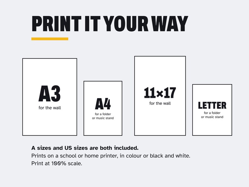 Blank Music Templates: Chord Boxes, Keyboard Diagrams, Staff Paper, A4 and US Letter PDF image 3