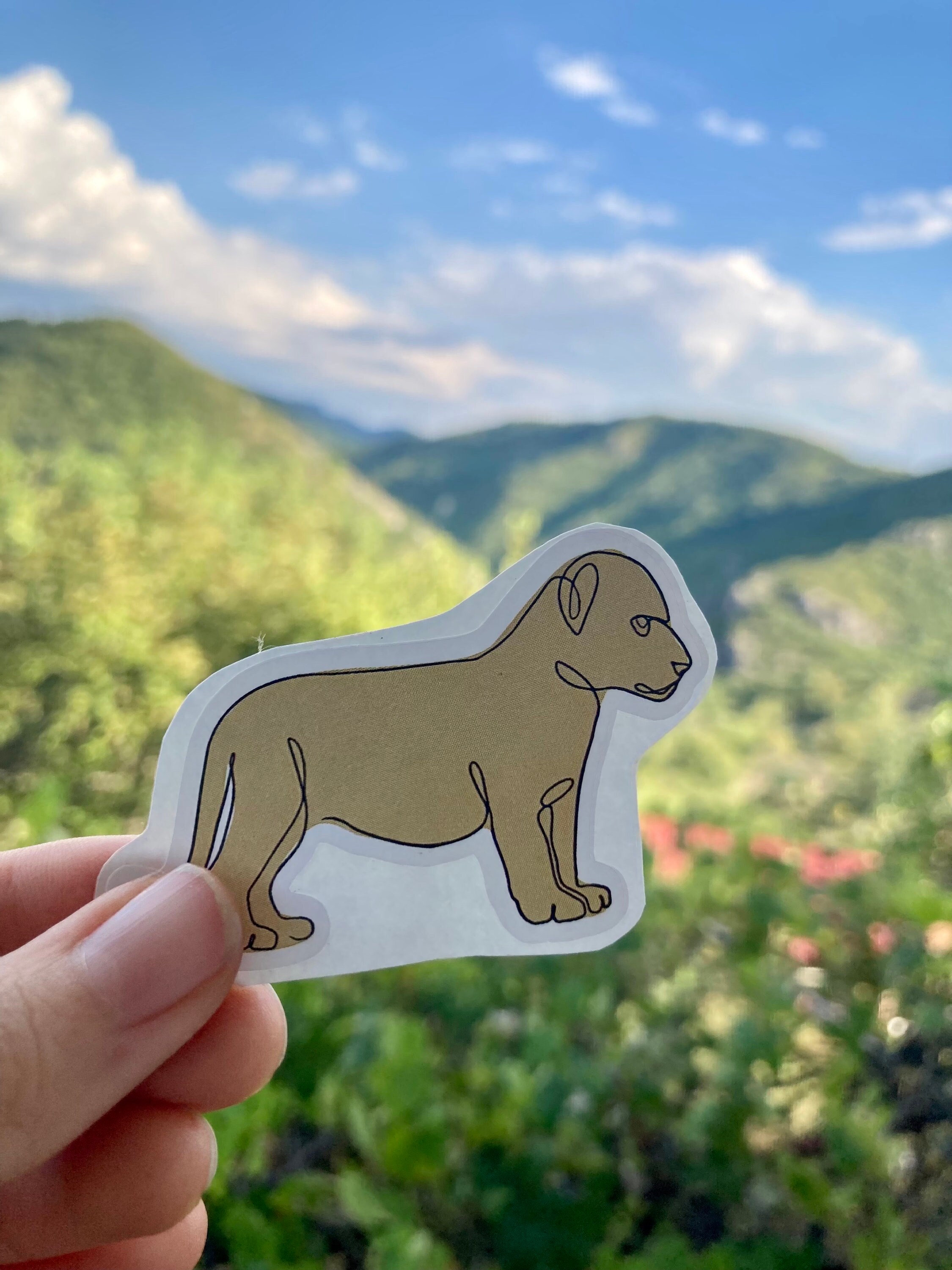 Animal Tiny Stickers continuous Line Art Giraffe Rhino - Etsy