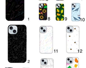 Silicone Phone cases with animals / flowers/ pumpkin/ sea life/ fruits / bees patterns