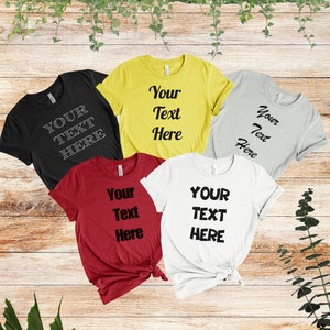 Personalisiertes T-Shirt, individuelles Logo-Shirt, individuelles Text-T-Shirt, Firmenlogo-Shirt, auf Bestellung gefertigtes Shirt, Mitarbeiter-Arbeitshemden