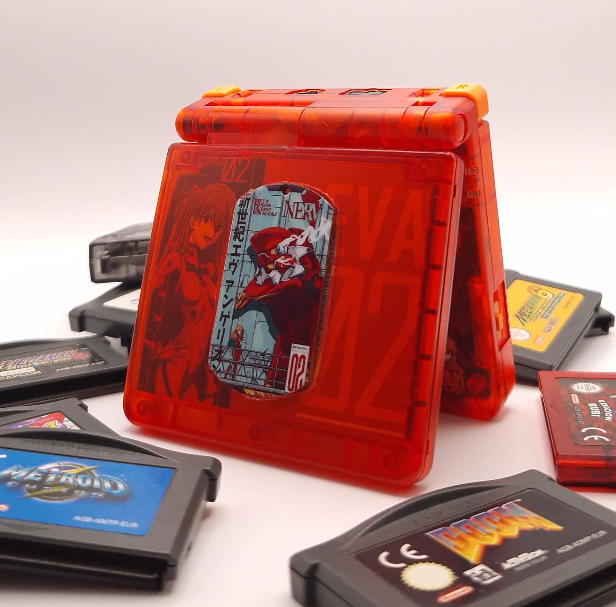 Game Boy Advance SP Custom EVA-02 Mod [1/1], Personalized Gba Sp