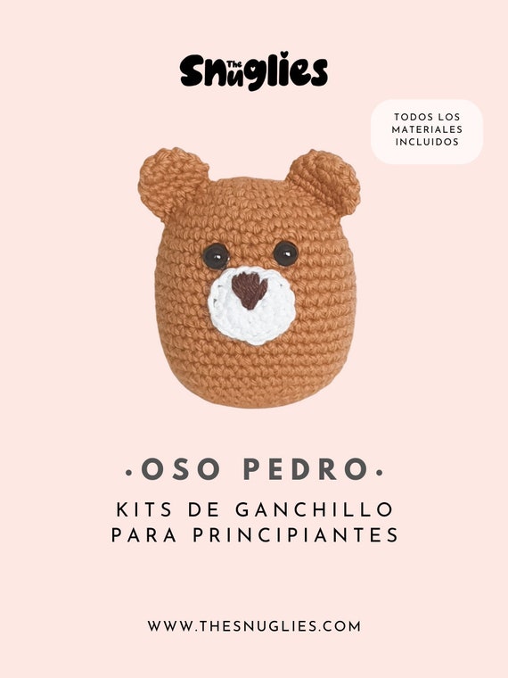 Crochet Kit for Beginners Pedro Bear From the Snuglies Basic Crochet Kit  Amigurumi Kit DIY Craft Kit Gift 