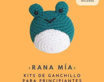 The Snuglies Frog Mia Beginner Crochet Kit - Basic Crochet Kit - Amigurumi Kit - DIY Craft Kit Gift