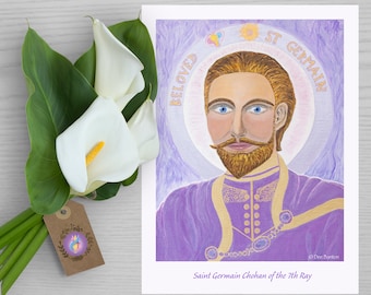 St Germain Art Print: Ascended Master Spiritual Wall Decor (6x8)