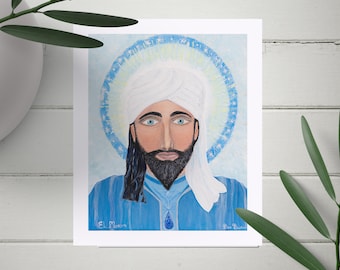 El Morya Art Print: Ascended Master Spiritual Altar Decor (5x6)