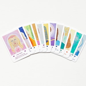 Ascended Master Mini Message Cards 1 Set of 12 | Spiritual Art | Spiritual Prints | Energy Healing | Spiritual Wall Art