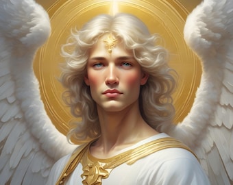 Archangel Gabriel Art: Intuitive Guidance, Children's Protection (Digital Download)