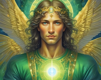 Archangel Raphael | Healing and Strength | Good Health | Digital Art | Spiritual Art | Spiritual Healing |