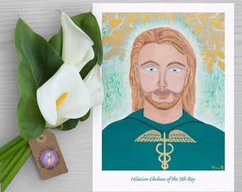 Hilarion Chohan Art Print: Spiritual Energy Healing  (6x8)