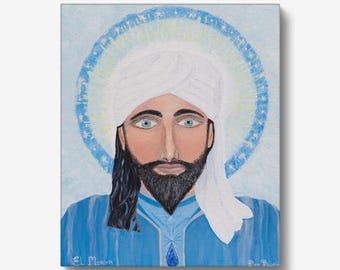 Ascended Master El Morya Canvas Print: Spiritual Wall Art (10x12, 12x16)