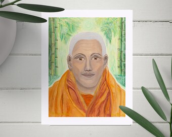 Djwal Khul Ascended Master Art Print: Spiritual Altar Decor