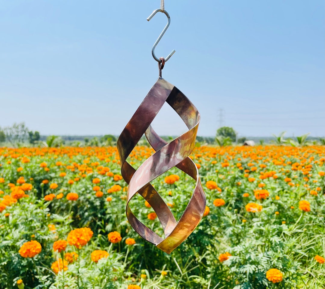 Copper Wind Spinner Made in a Shape of Infinity. Spinner Spins Etsy