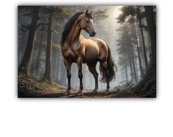 Póster de Quarter Horse, arte mural de Quarter Horse, póster de papel mate premium de Horse