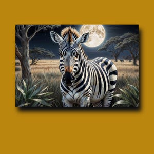 Poster da parete Zebra, decorazione artistica Zebra, poster su carta opaca premium Zebra